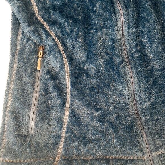Marmot Fleece Blue Zip Up Long Sleeves Front Pociets Jacket Size Medium - Picture 3 of 13
